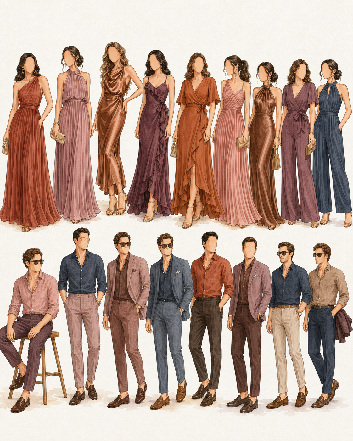 Inspirações de looks para o casamento